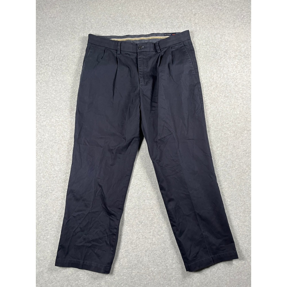 Dockers Pants Mens 38x29 Blue Signature Khaki Classic Flex Comfort Work Casual